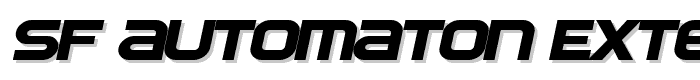 SF Automaton Extended Oblique font